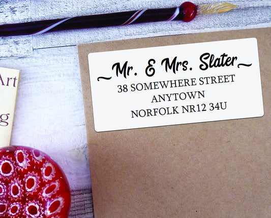 Personalised return address labels - Style A