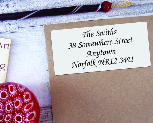 Personalised return address labels - Style M